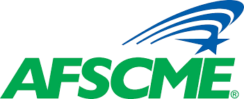 AFSCME logo in green and blue